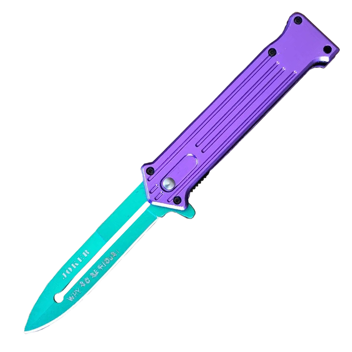 Navaja Joker Morada Verde  TF-457PGN