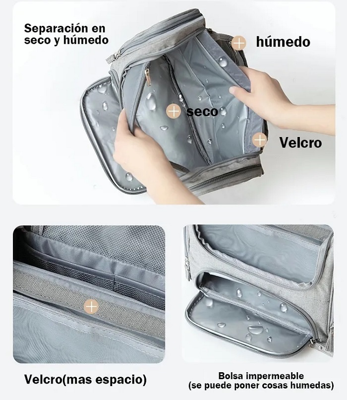 Bolsa De Viaje Colgante Para Baño, Organizador De Cosméticos