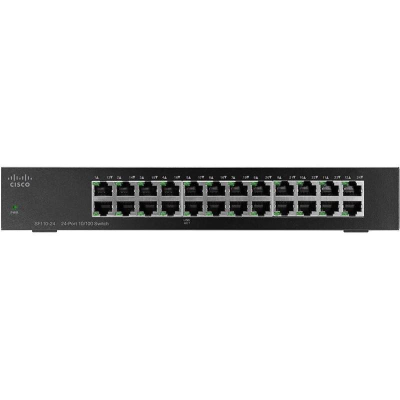 Switch Cisco Fast Ethernet SF110-24, 24 Puertos 10/100Mbp