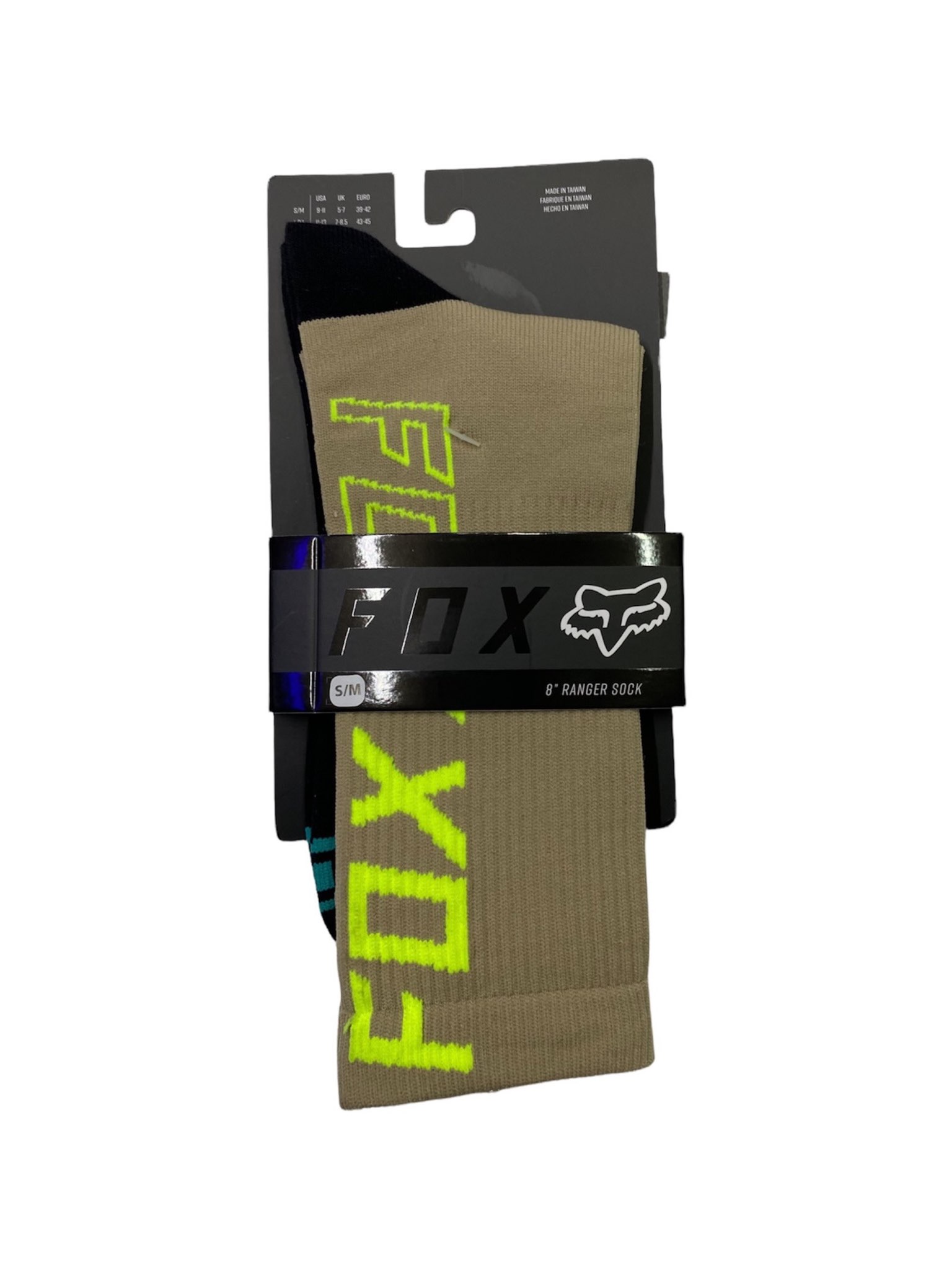 Calceta Fox 1 Pack Beige/Verde - 100% Original Y Nuevo 