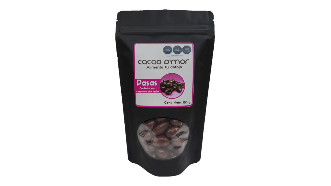 PASAS CUBIERTAS CON CHOCOLATE CON LECHE