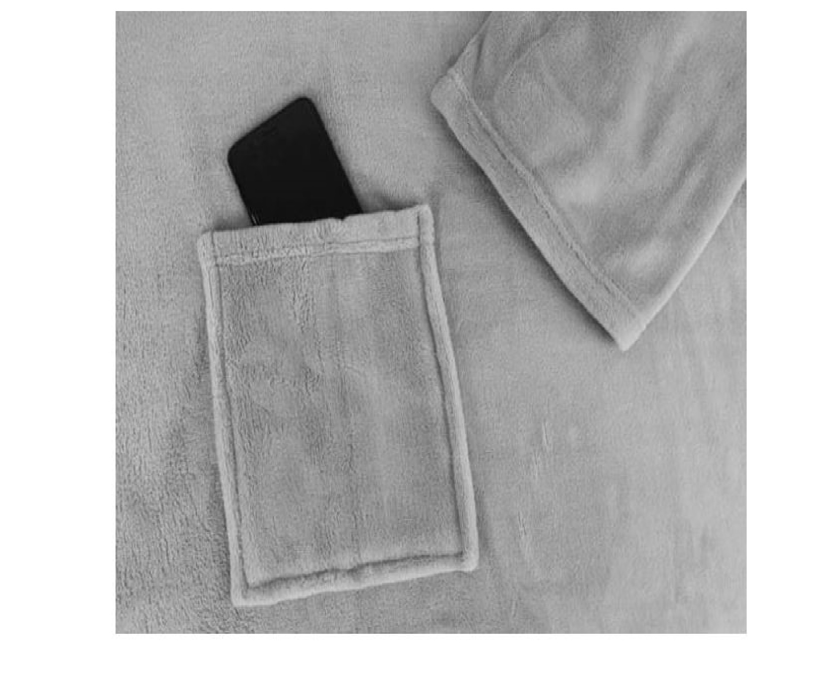 Frazada Larga, ligera, calientita Con Mangas Y Bolsa para guardar tu Celular (Betterware)