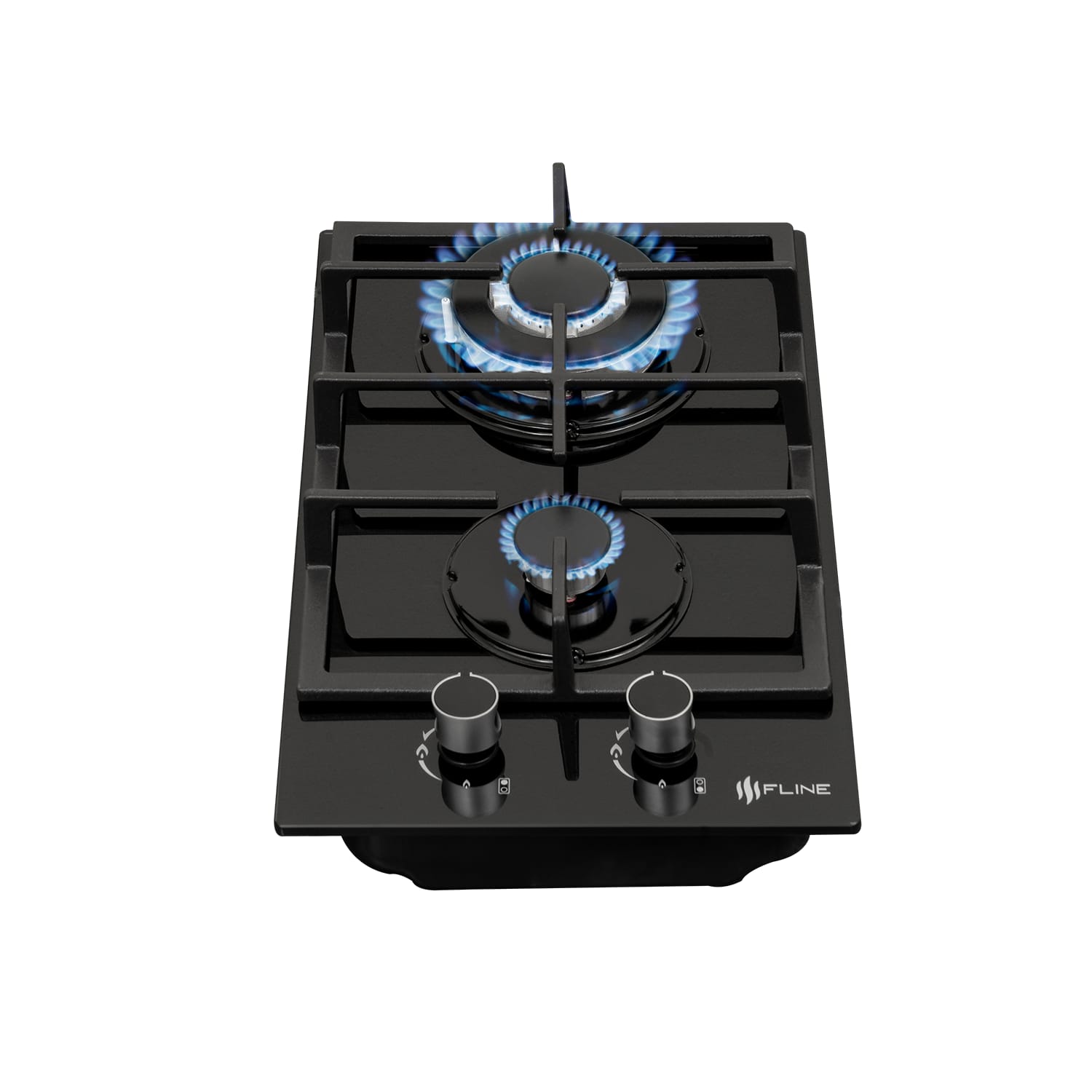 Parrilla De Gas Empotrable 2 Quemadores Vidrio templado | Oporto 2 | FLINE