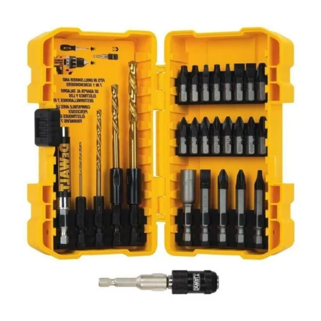 Juego de 27 puntas de destornillador tough grip con sistema toughcase Dw2504tg