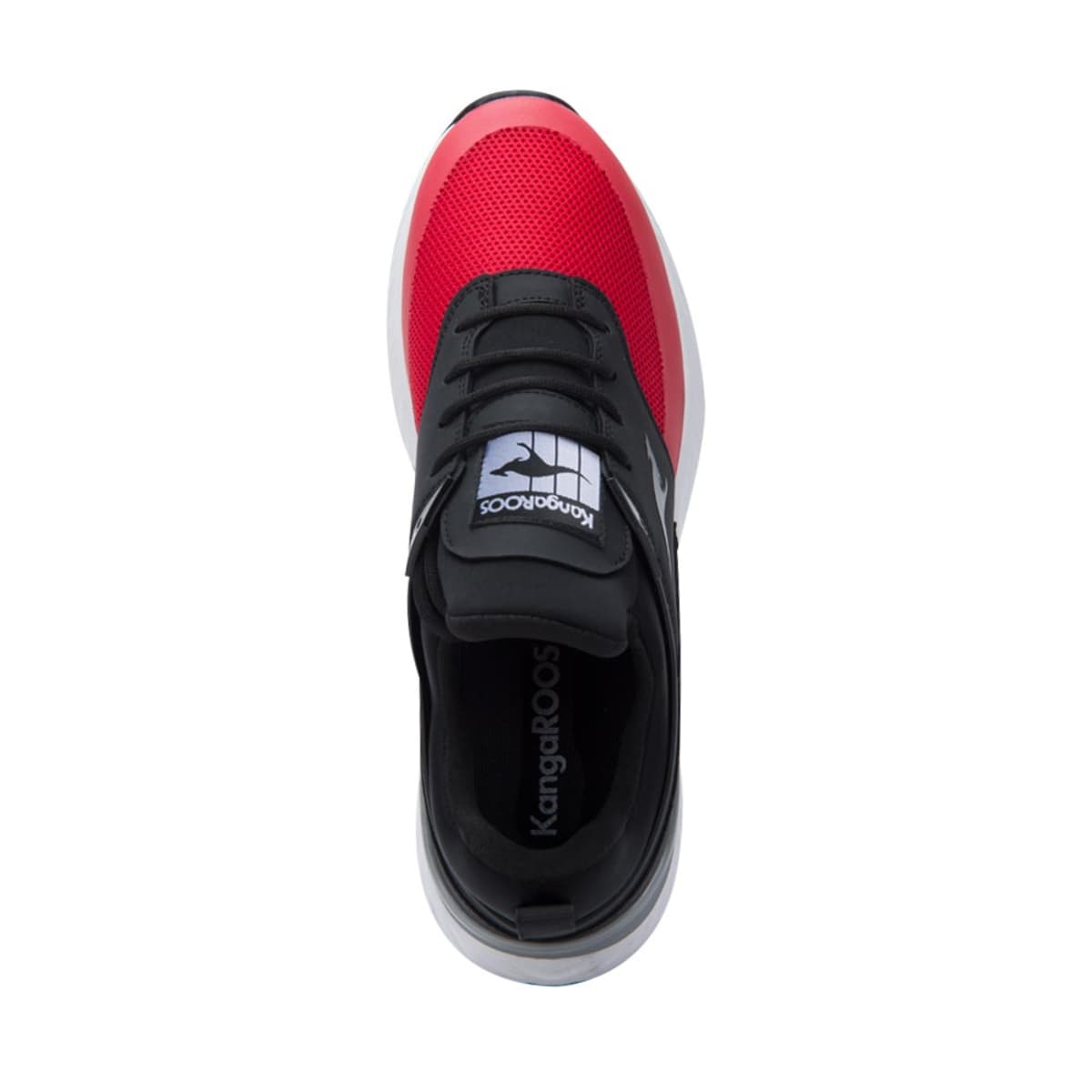 Tenis Casual Urbano Choclo Kangaroos color Negro con Rojo para Hombre 3903 1005012