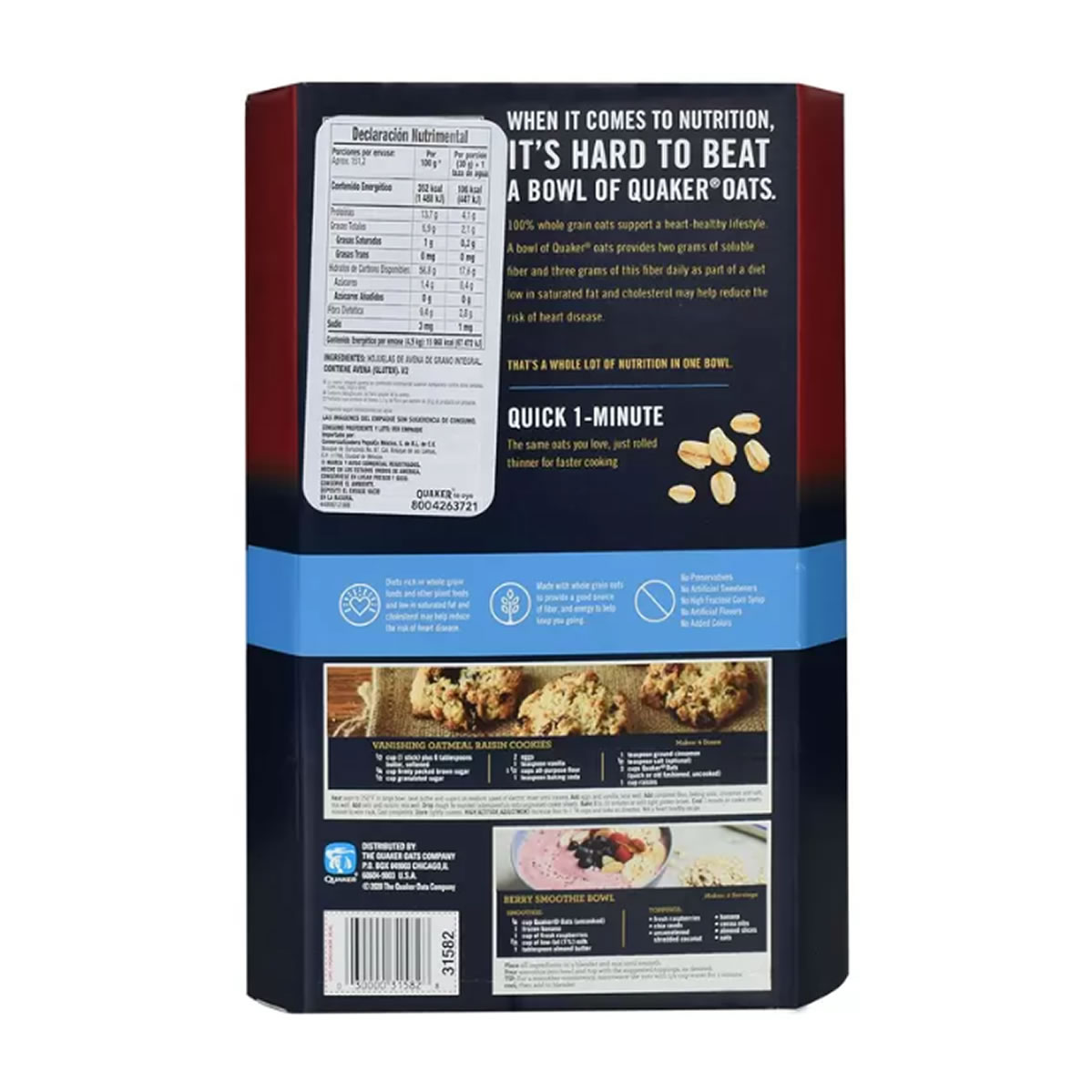 Quaker Avena Natural 4.52 kg.