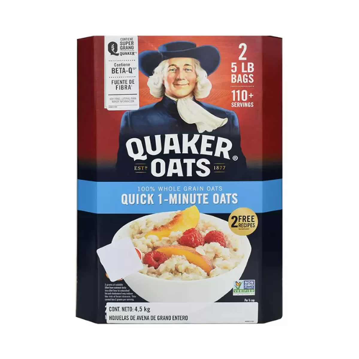 Quaker Avena Natural 4.52 kg.
