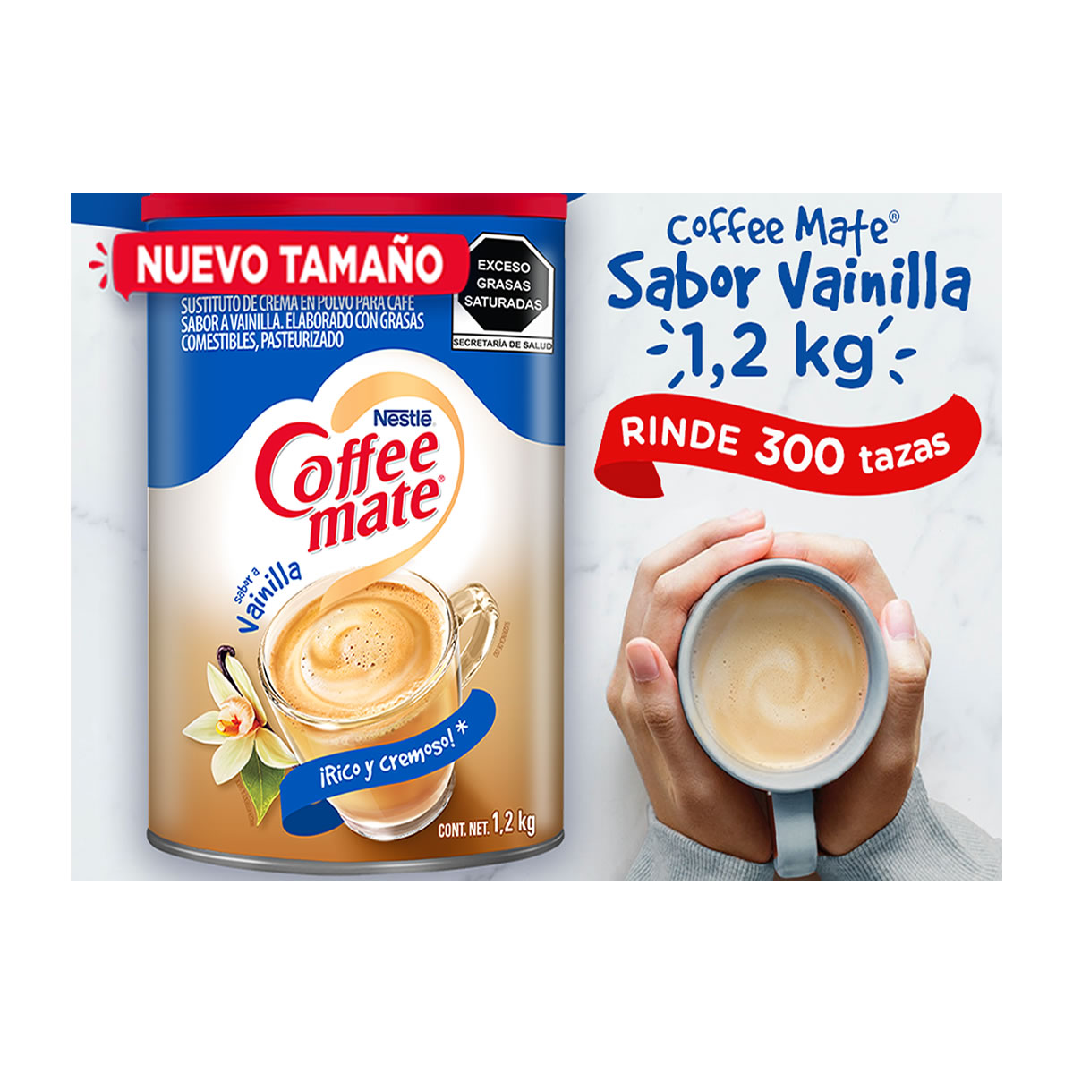 Coffee Mate Polvo Vainilla 1.2 kg.