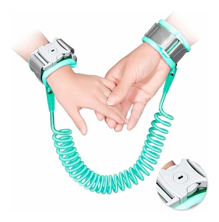 Pulsera De Seguridad Para Niños Con Candado Colo Verde