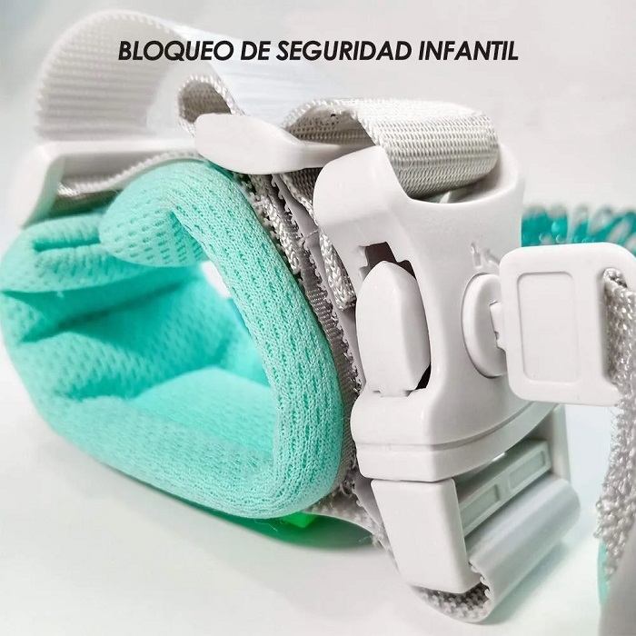 Pulsera De Seguridad Para Niños Con Candado Colo Verde