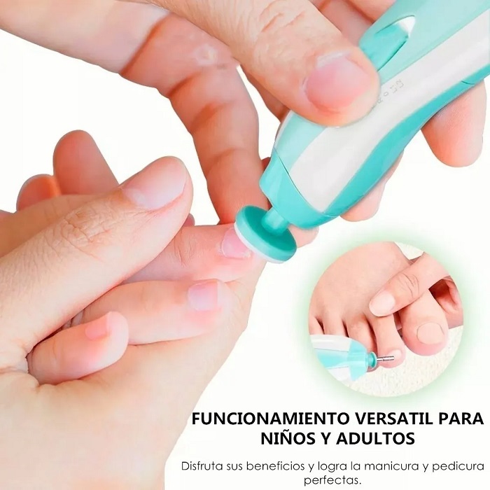 LIMA DE UÑAS BEBE CORTAÚÑAS PARA ELÉCTRICO VERSÁTILES AZUL