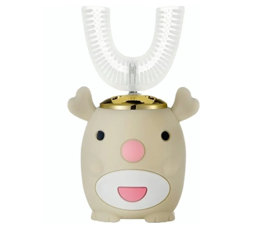 Cepillo Dientes Electrico Sonico Recargable Para Niños Amarillo