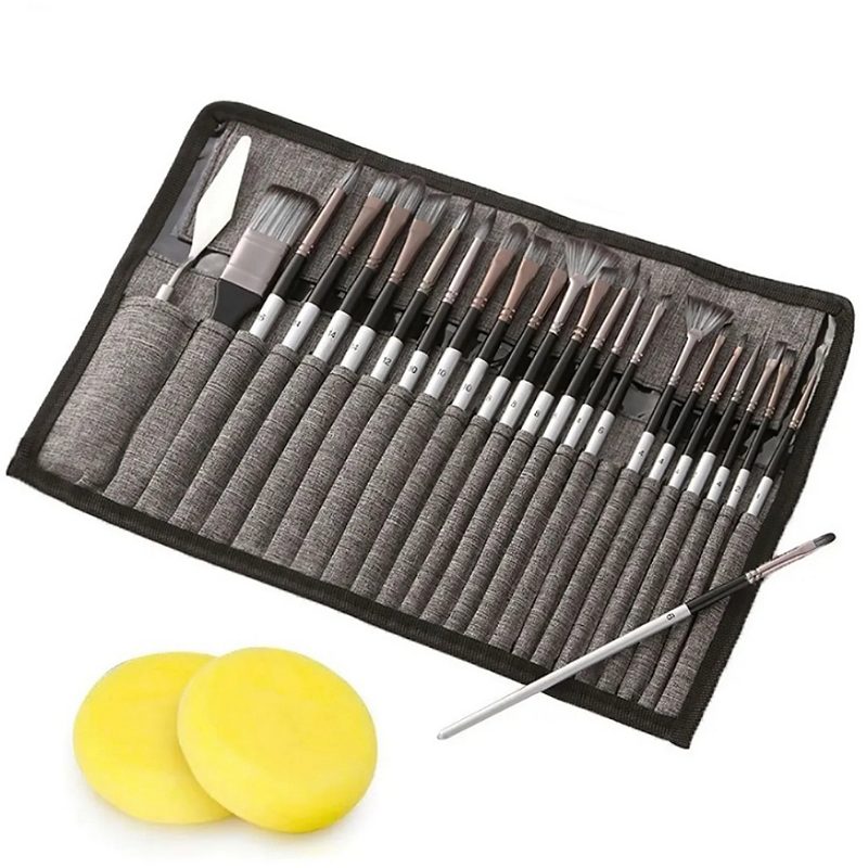 Juego De 26 Pinceles De Dibujo Para Acuarela Aceite Acrílico