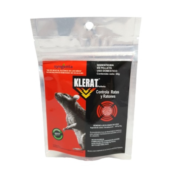 Cebo Rata 40 Sobres Klerat Pellets 25 gr