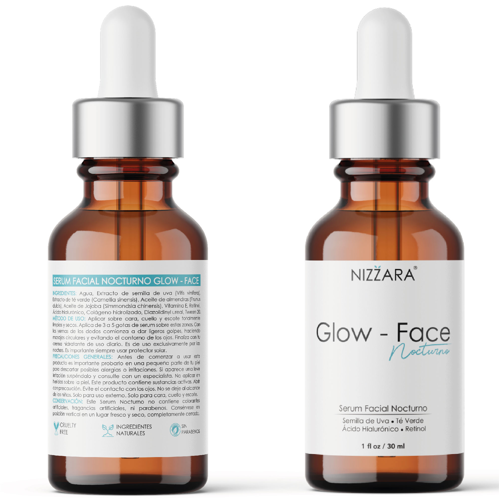 Serum de Retinol, Ácido Hialurónico y Colágeno Hidrolizado- Mejora la Textura, Controla Producción Grasa, Unifica el Tono- Efecto Lifting- Hidratación Profunda- Antiarrugas- Todo Tipo de Piel- 30ml