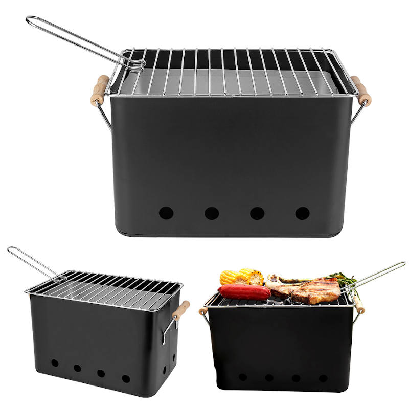 Set De Asado Día Del Padre Parrilla y Maletín Utensilios