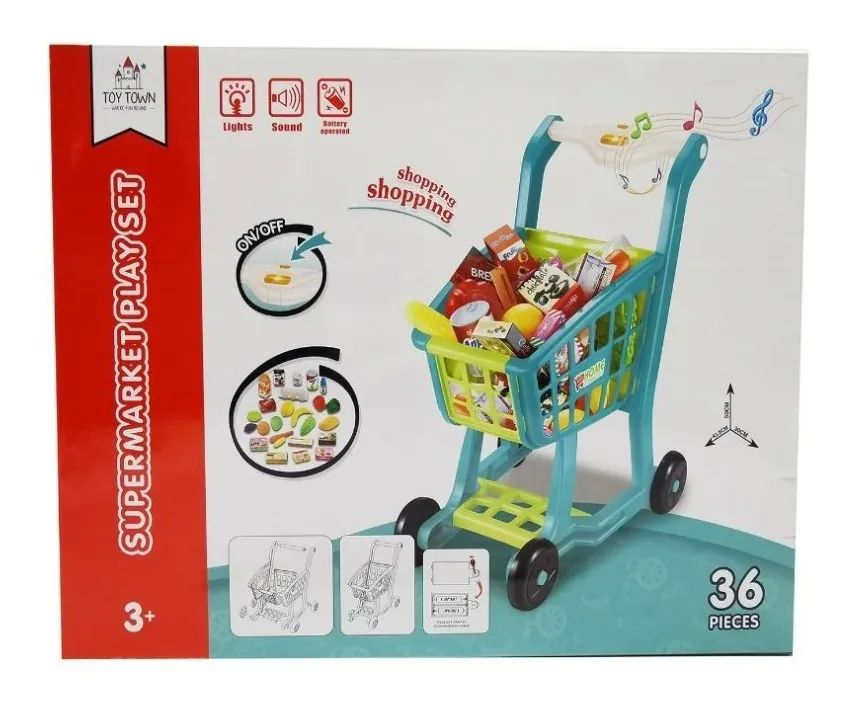 Carrito Supermercado de juguete con sonido