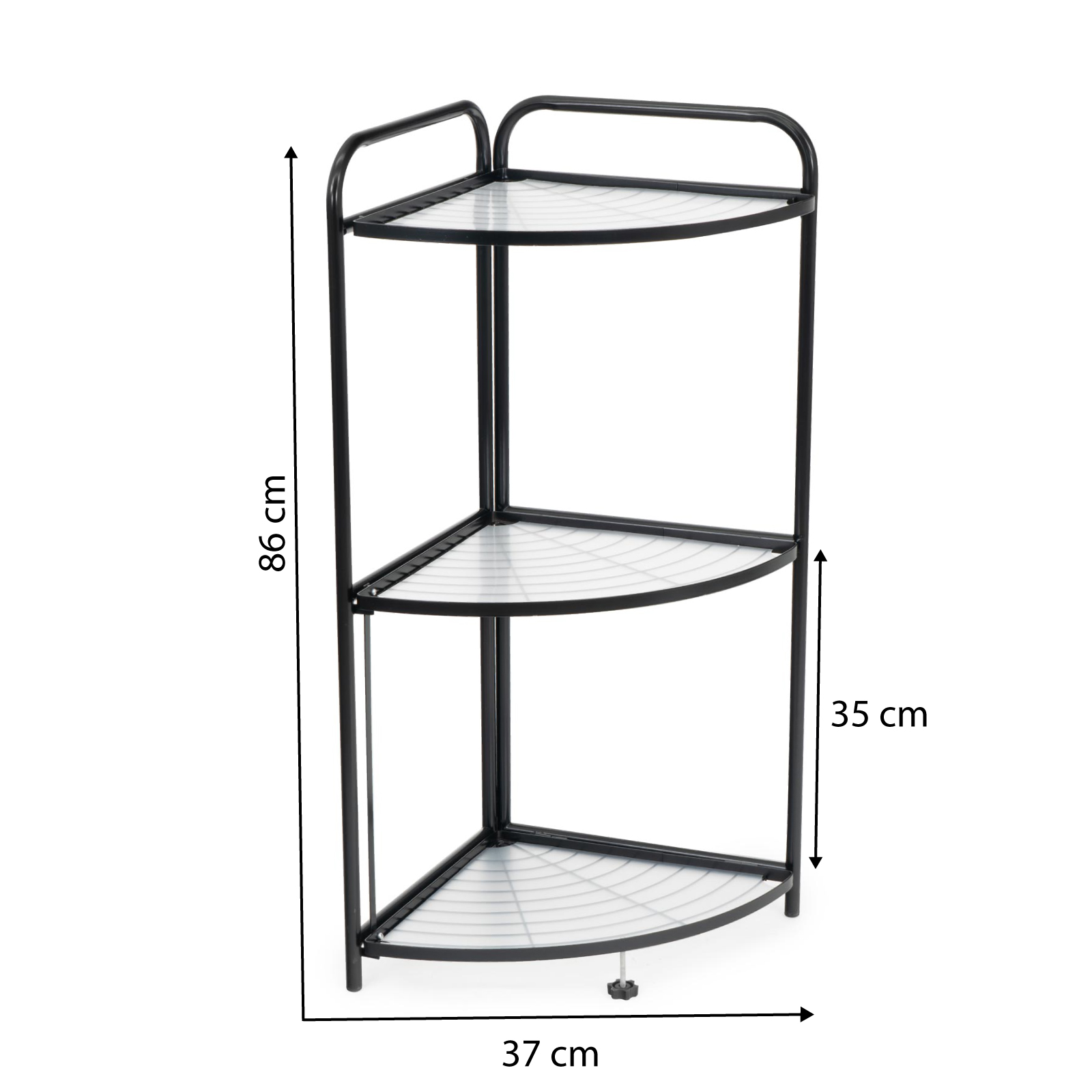 Anaquel Metalico Esquinero Estante Organizador 3 Niveles