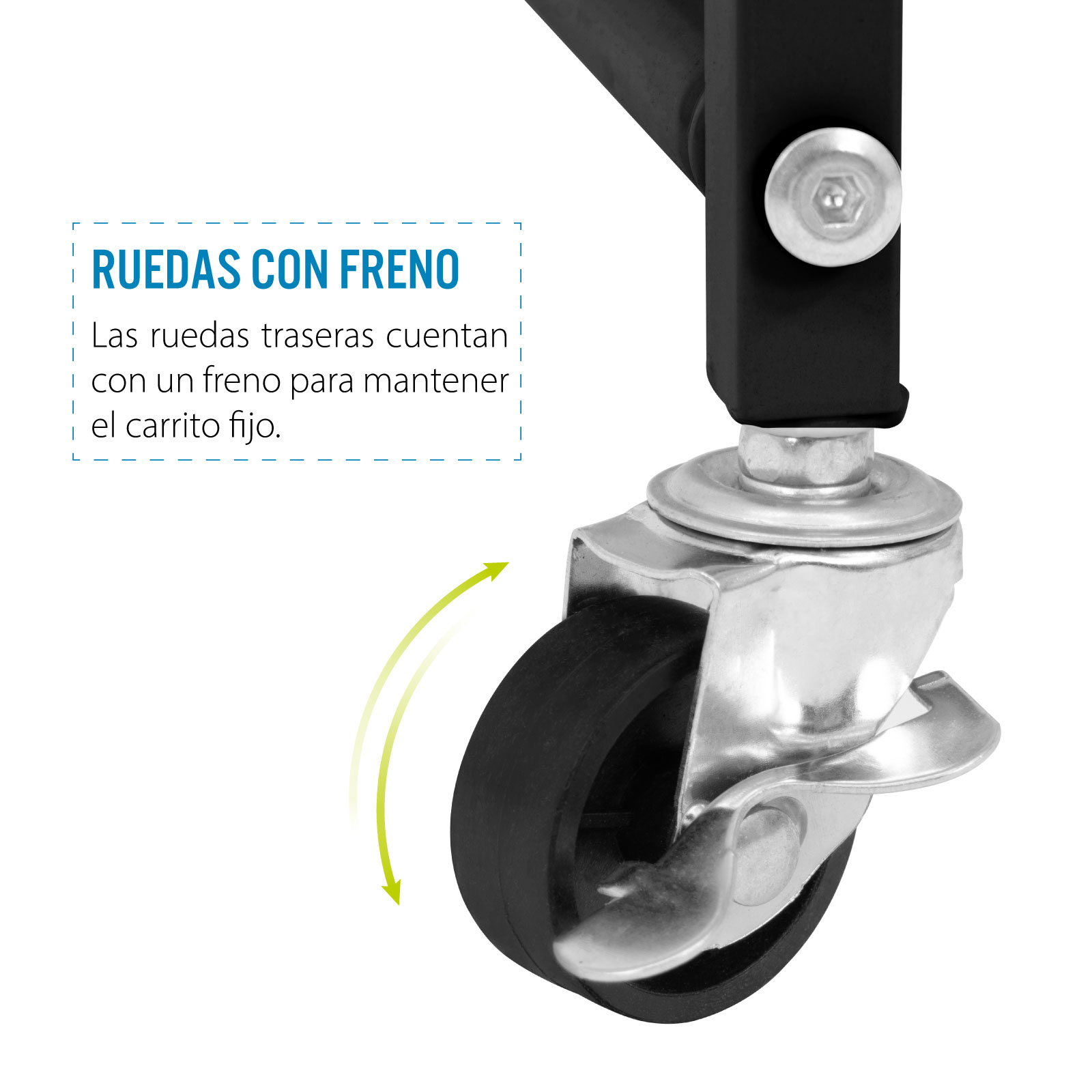 Carrito Organizador Multiusos Plegable Almacenamiento Ruedas