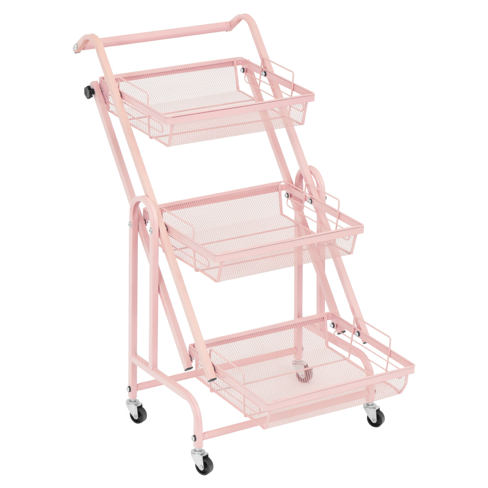 Carrito Organizador Multiusos Plegable Almacenamiento Ruedas