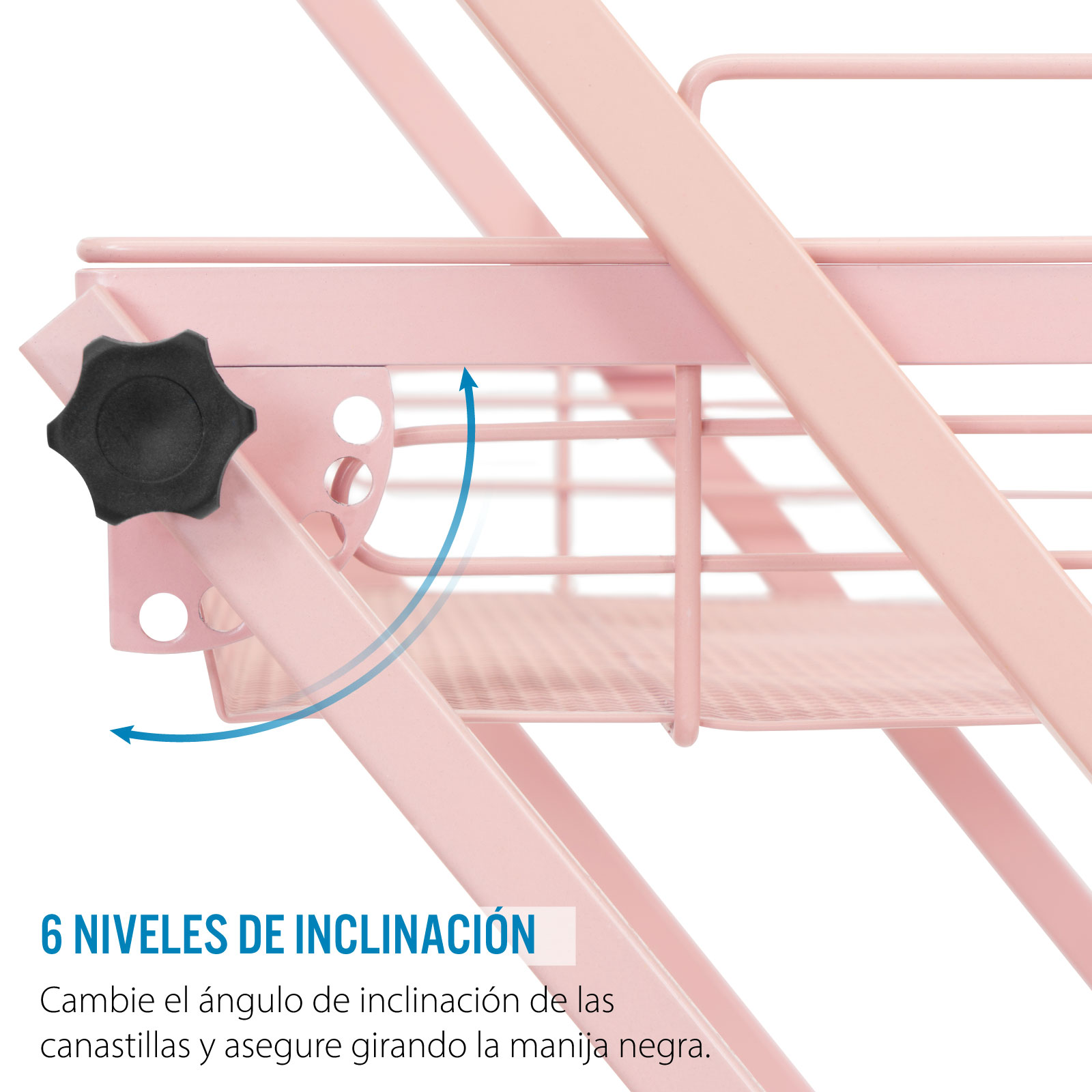Carrito Organizador Multiusos Plegable Almacenamiento Ruedas
