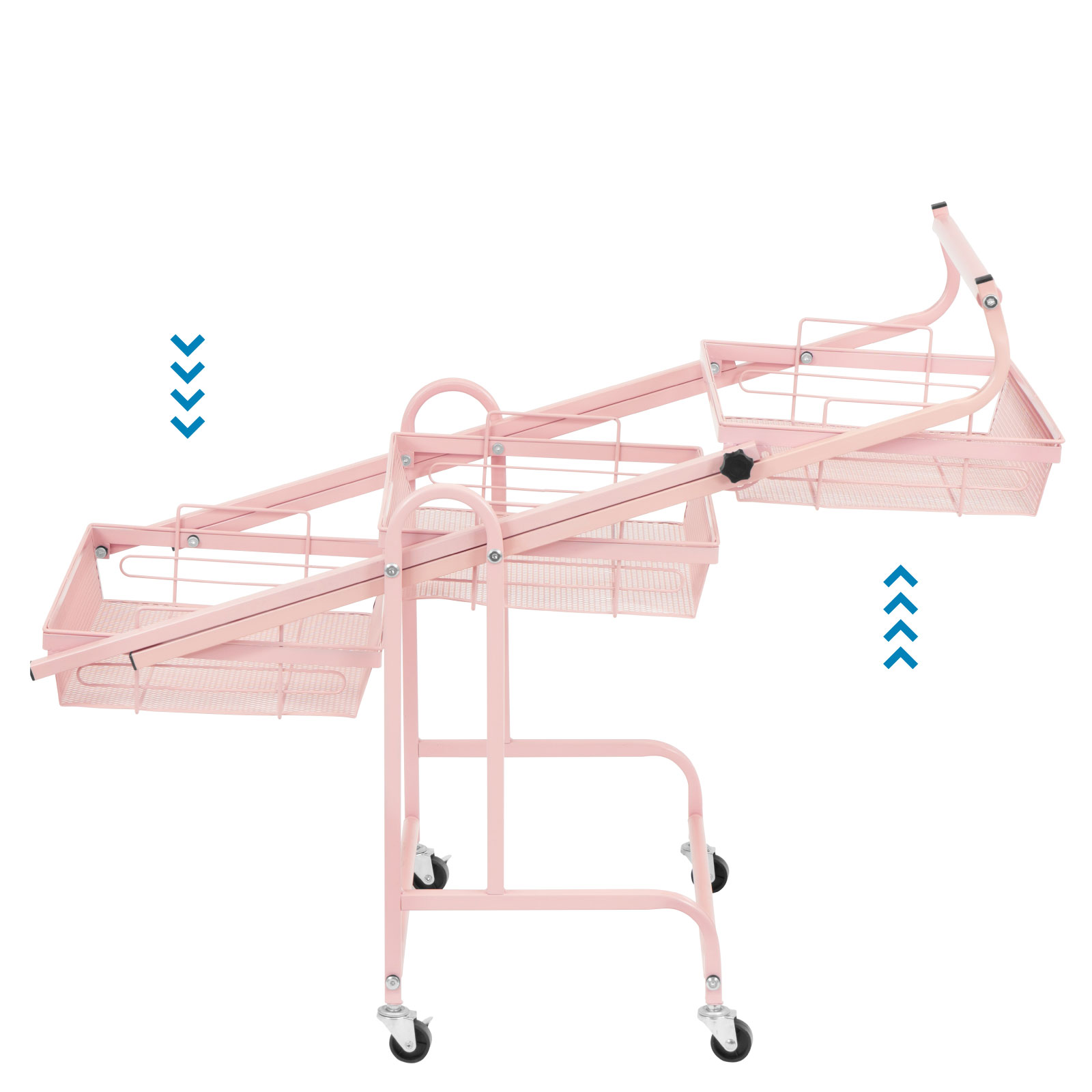 Carrito Organizador Multiusos Plegable Almacenamiento Ruedas