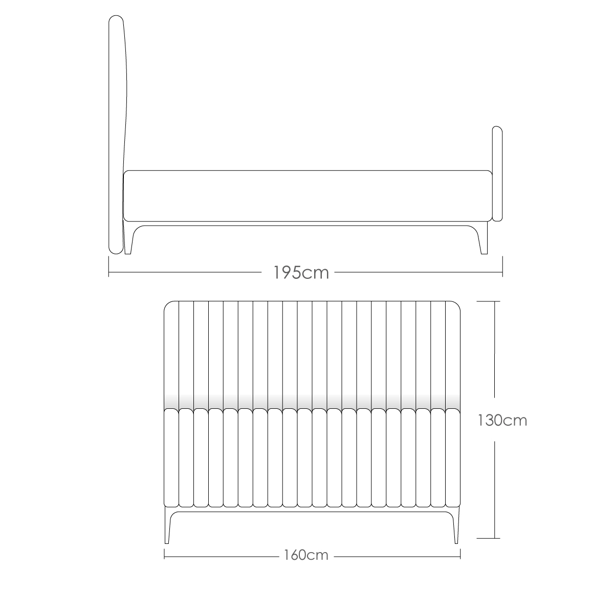 Cama matrimonial verona, juego de cabecera y base tapizada de terciopelo, cama suave de madera sólida