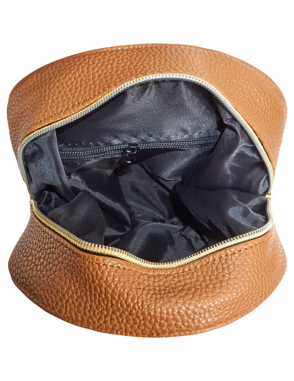 Mini Backpack Artesanal  yute Frida Camel 