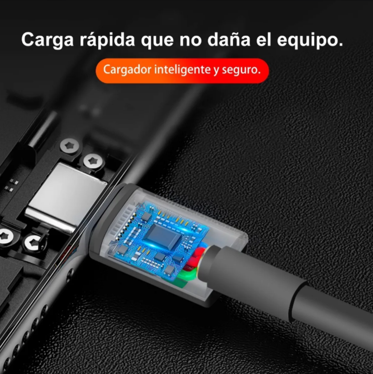 Cable Tipo C 2 Metro Carga Rápida Alta Calidad