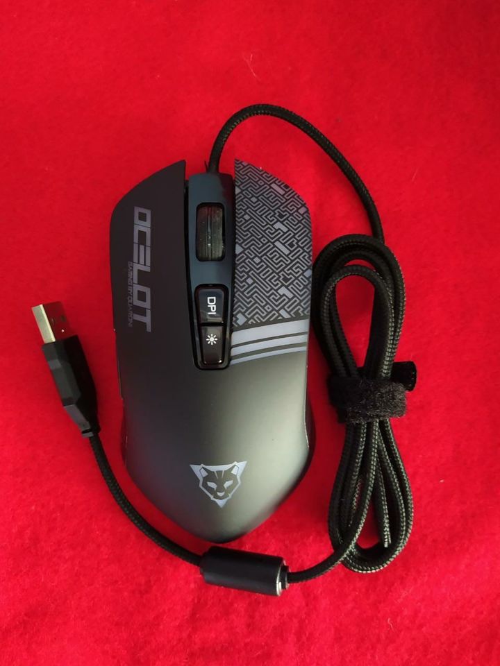 MOUSE GAMER ALAMBRICO USB RGB DPI 3200 7 BOTONES LUCES LED ERGONOMICO PC LAP JUEGOS ESCUELA OFICINA