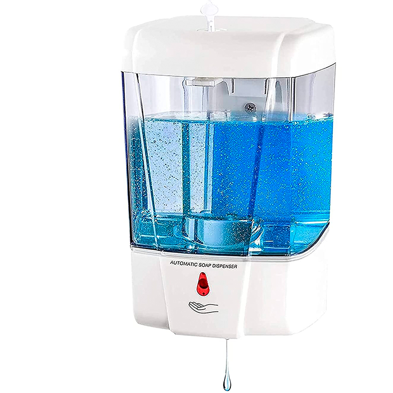 Dispensador de Jabón Automático de 700ml sin Contacto eléctrico Dispensador de gel antibacterial y Despachador de Jabón con Sensor de Movimiento Infrarrojo