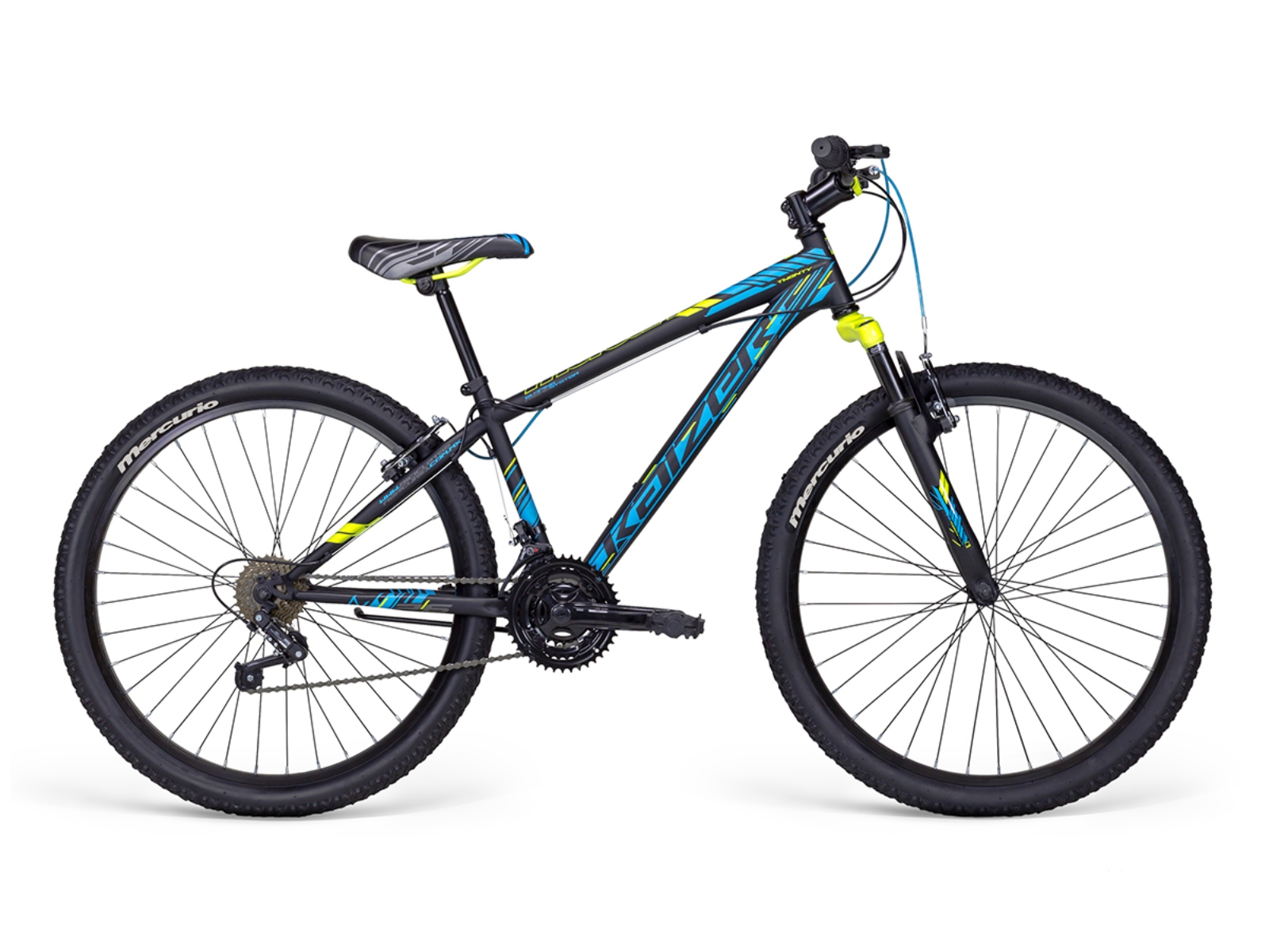BICICLETA MERCURIO KAIZER MTB R26 NEGRO/AZUL