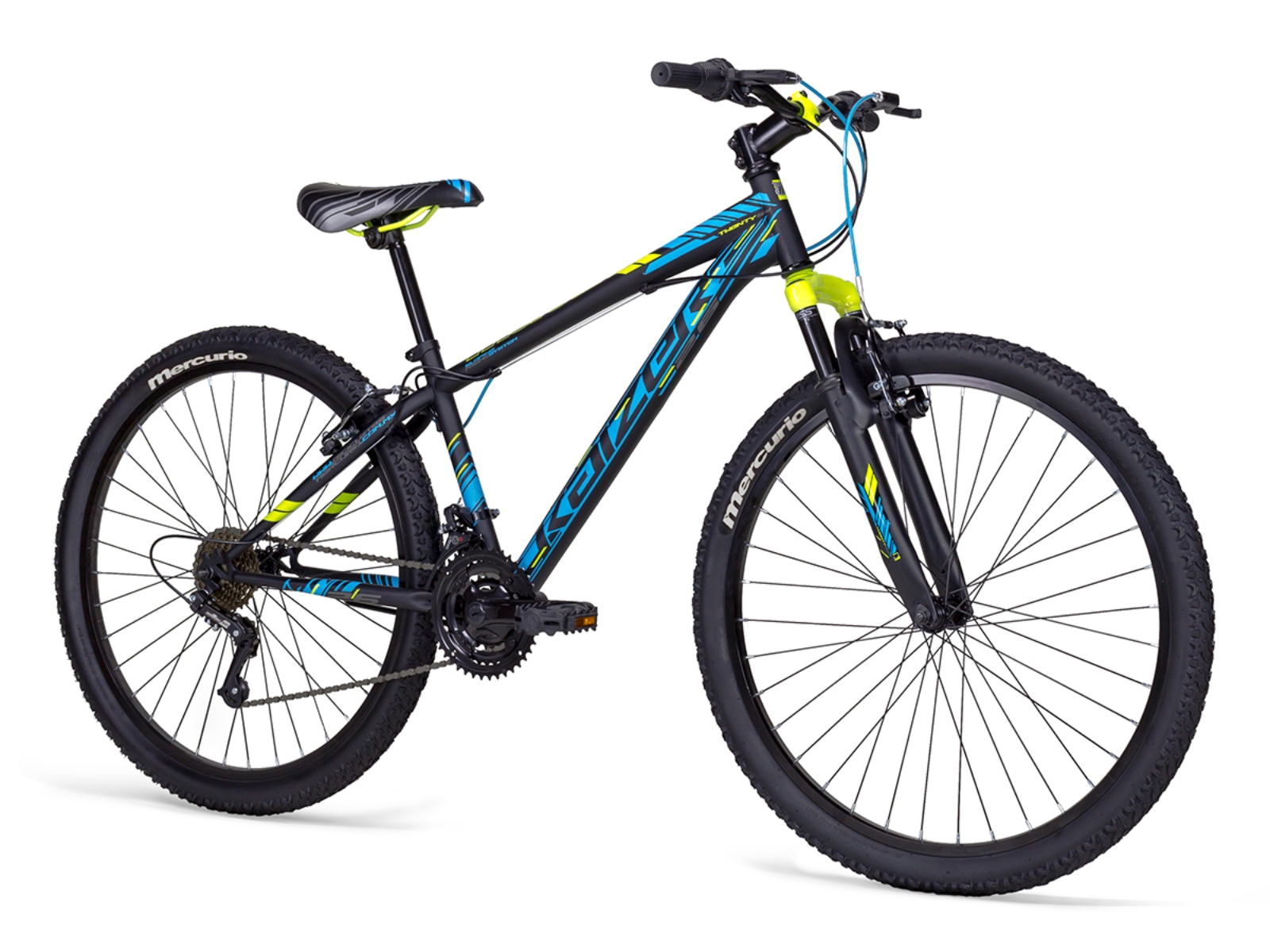 BICICLETA MERCURIO KAIZER MTB R26 NEGRO/AZUL
