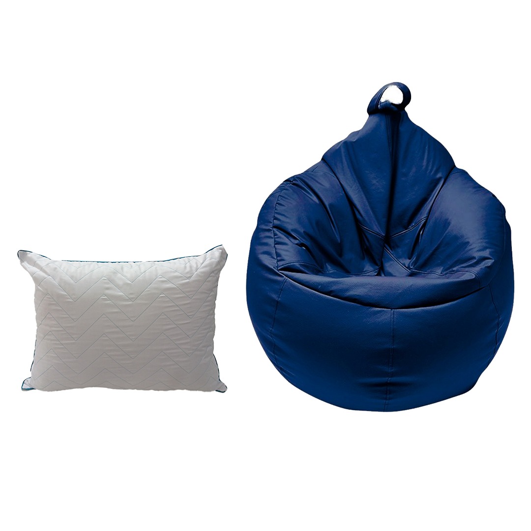 PUFF OVAL JUMBO, DE REGALO UNA ALMOHADA ESTANDAR .