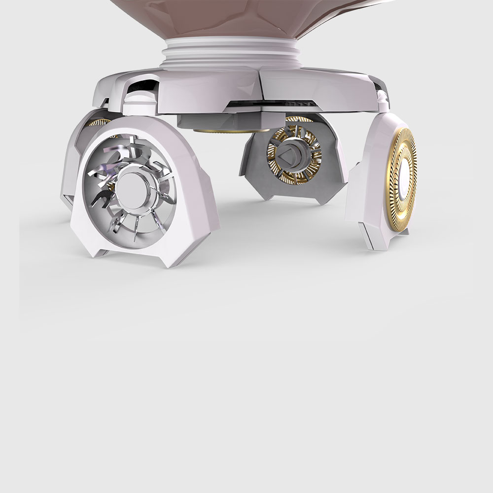 Depiladora Eléctrica Piernas Flash + Crema Humectante 