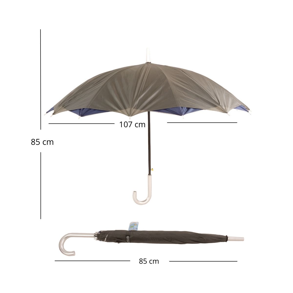 PARAGUAS SOMBRILLA 16 VARILLAS DOBLE TELA J. CALLI