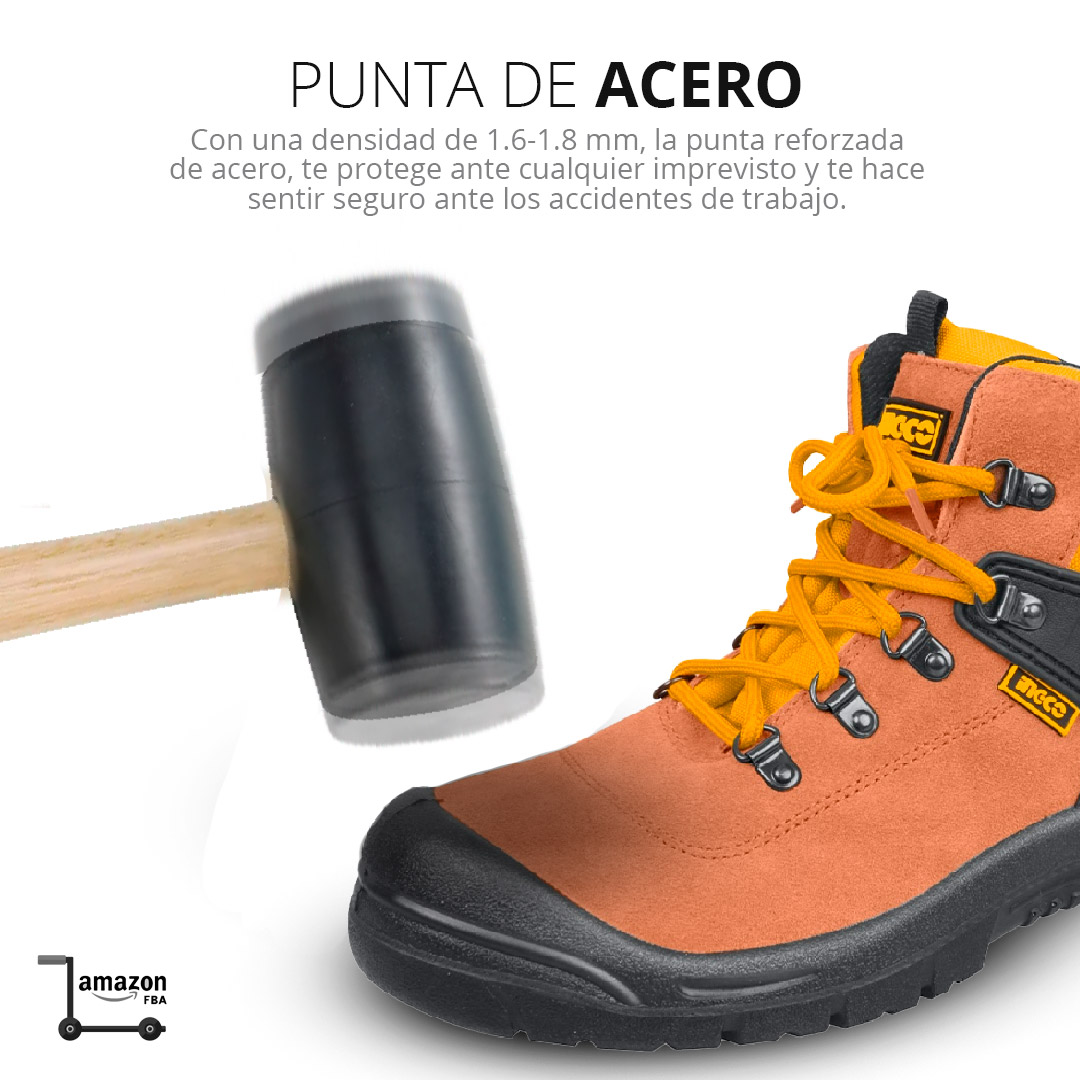 Botas De Seguridad Industrial Zapatos Punta De Acero