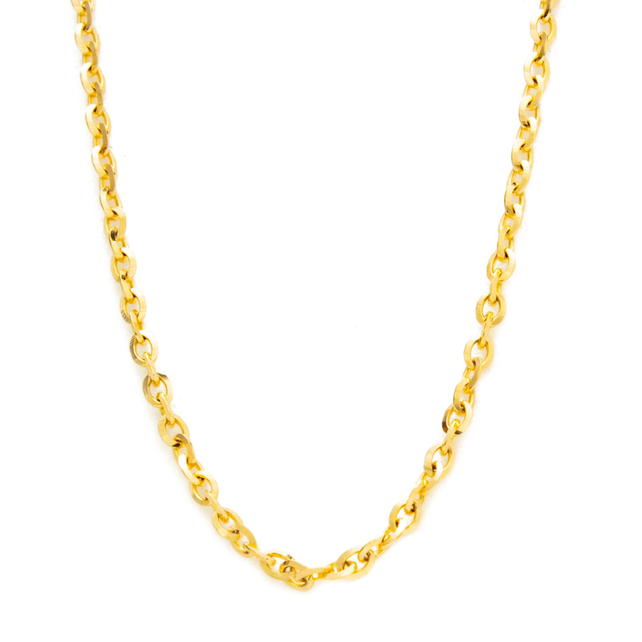 Cadena Rolo en Oro Italiano de 14 Kilates.