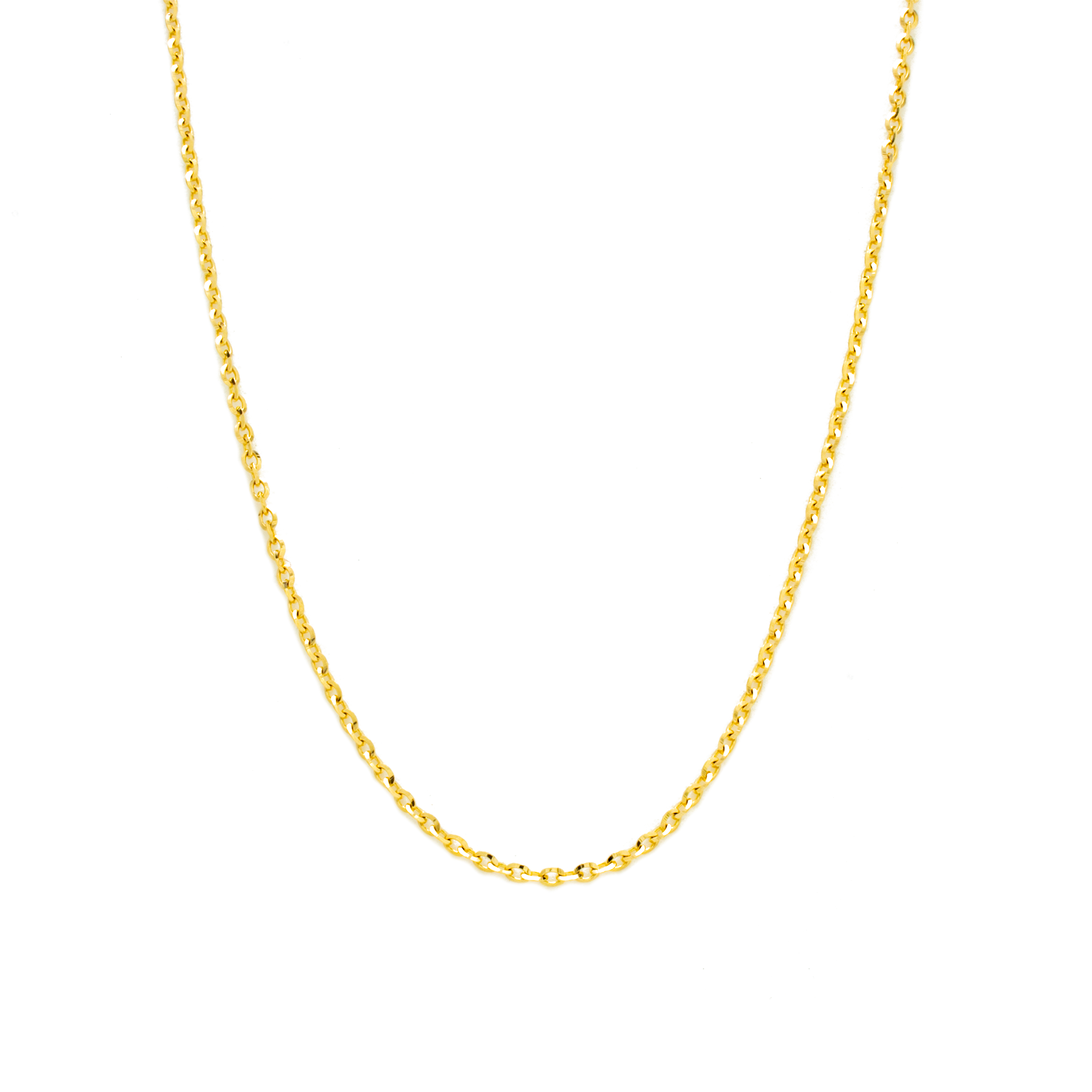 Cadena Rolo en Oro Italiano de 14 Kilates.