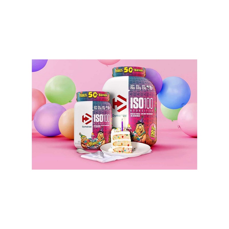 Proteina Dymatize  Iso 100 Sabor Birthday  Cake 76 Serv.