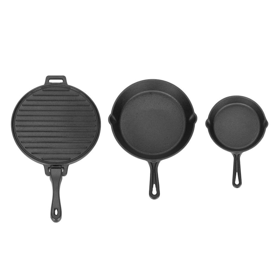 sartenes de hierro fundido juego