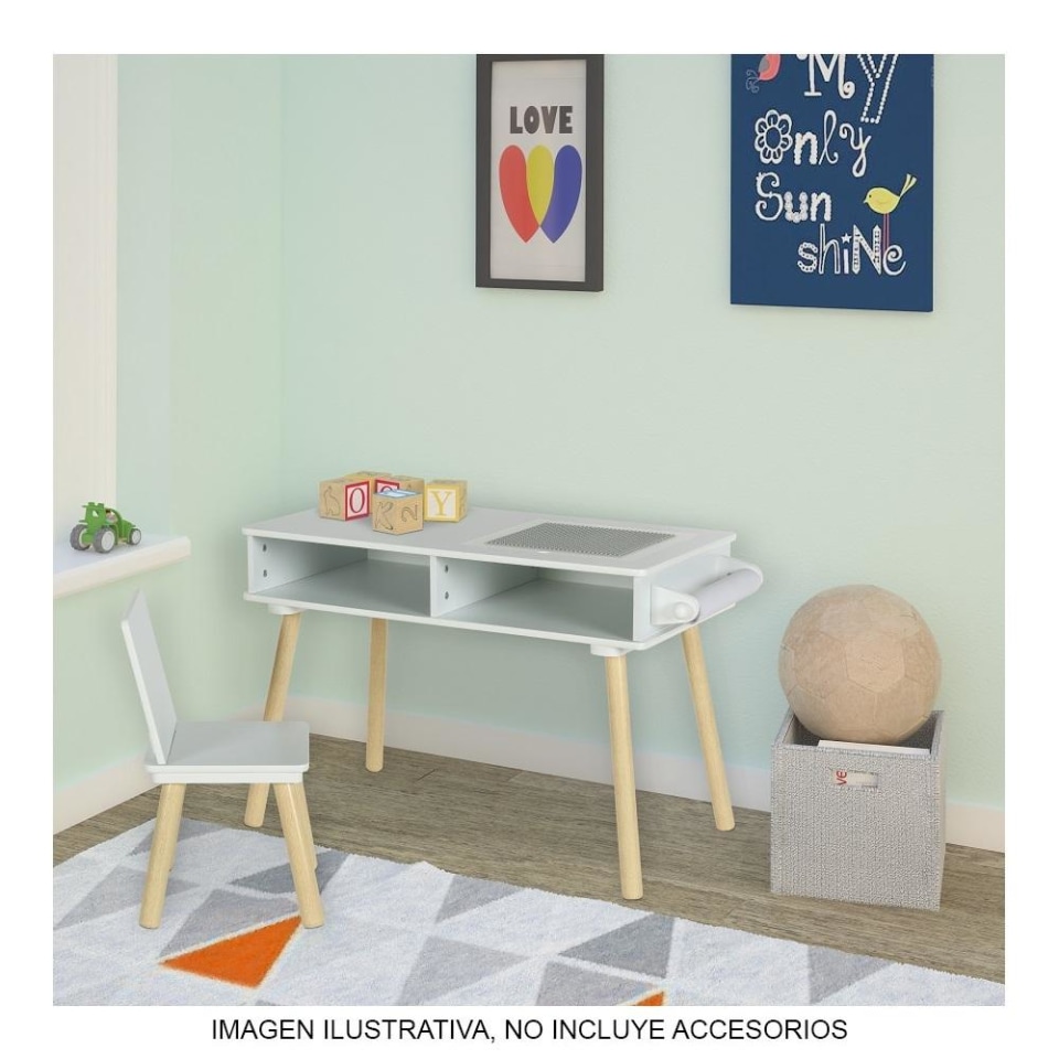 Escritorio Infantil blanco niño niña