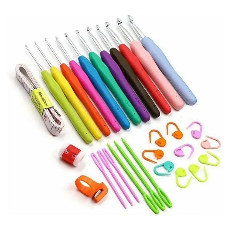 Herramientas Para Tejer Al Crochet, 30 Piezas De Ganchillos.