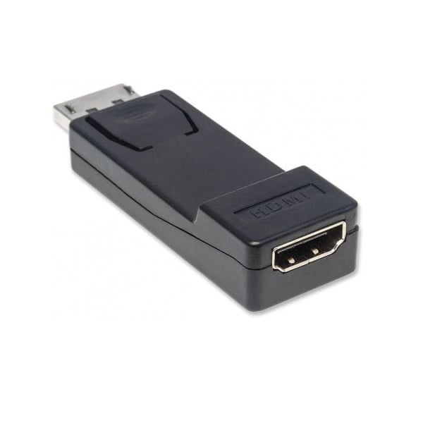 Adaptador Negro Displayport A HDMI Macho Hembra Windows Linux Mac 151993 Señal Digital Video