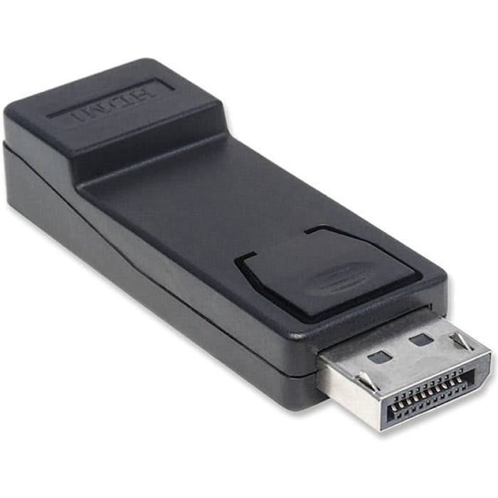 Adaptador Negro Displayport A HDMI Macho Hembra Windows Linux Mac 151993 Señal Digital Video