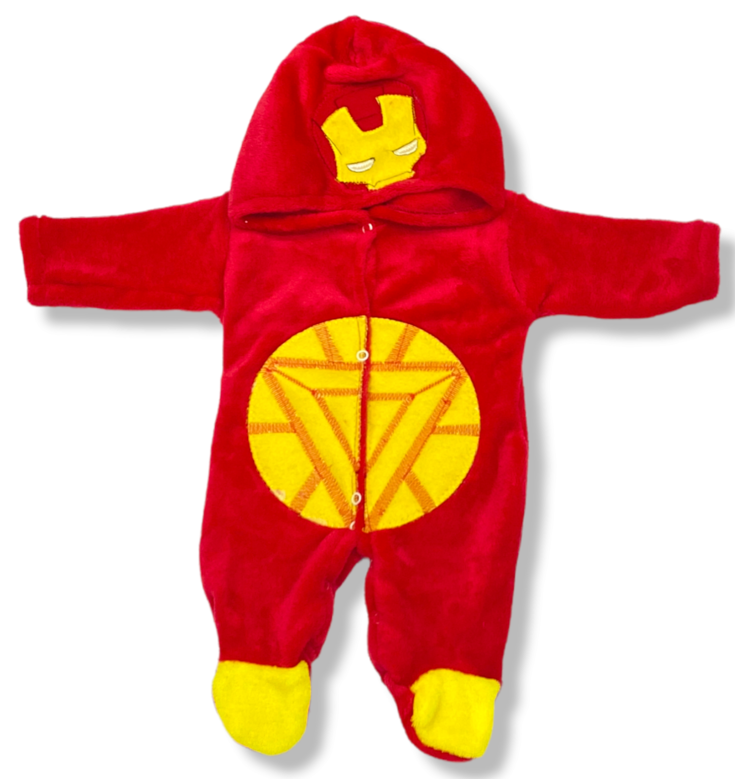 Mameluco Suavecito Para Bebé Mod Iron Man Marvel 0 A 12meses