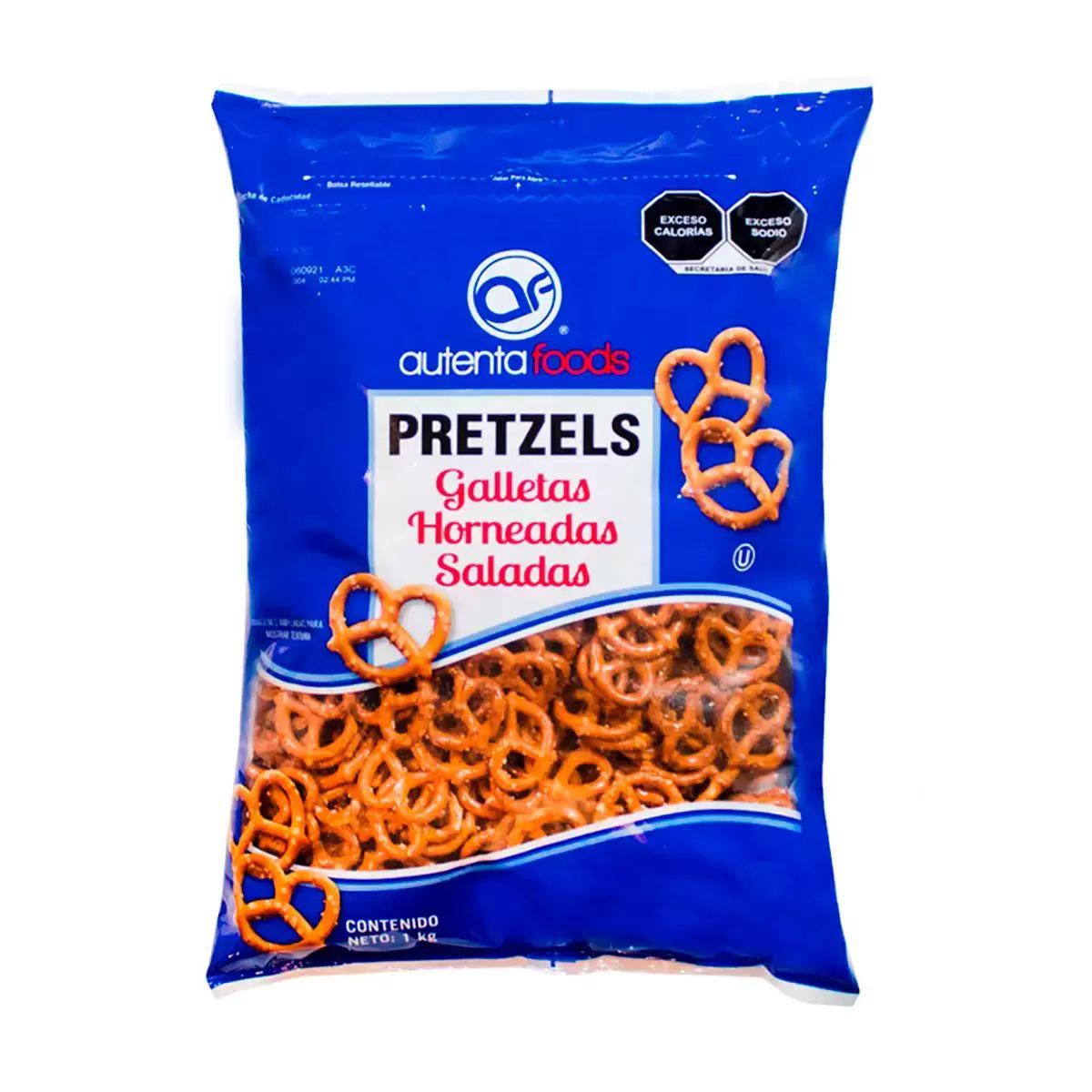 Pretzels Galletas Horneadas Saladas Autenta Foods 1kg