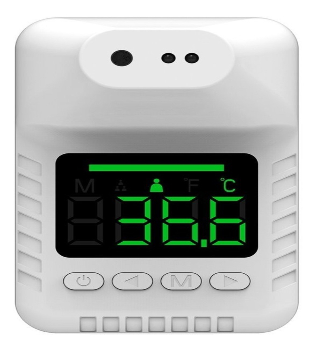 Termómetro De Pared Digital Infrarrojo para empotrar alarma de temperatura Incluído