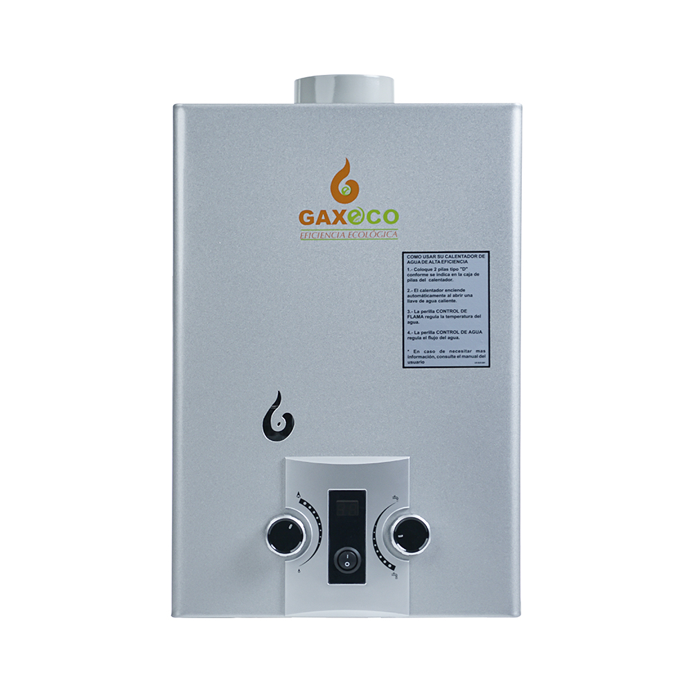Boiler Calentador de Agua Instantáneo Gaxeco Eco6000 Gas Natural 6 Litros