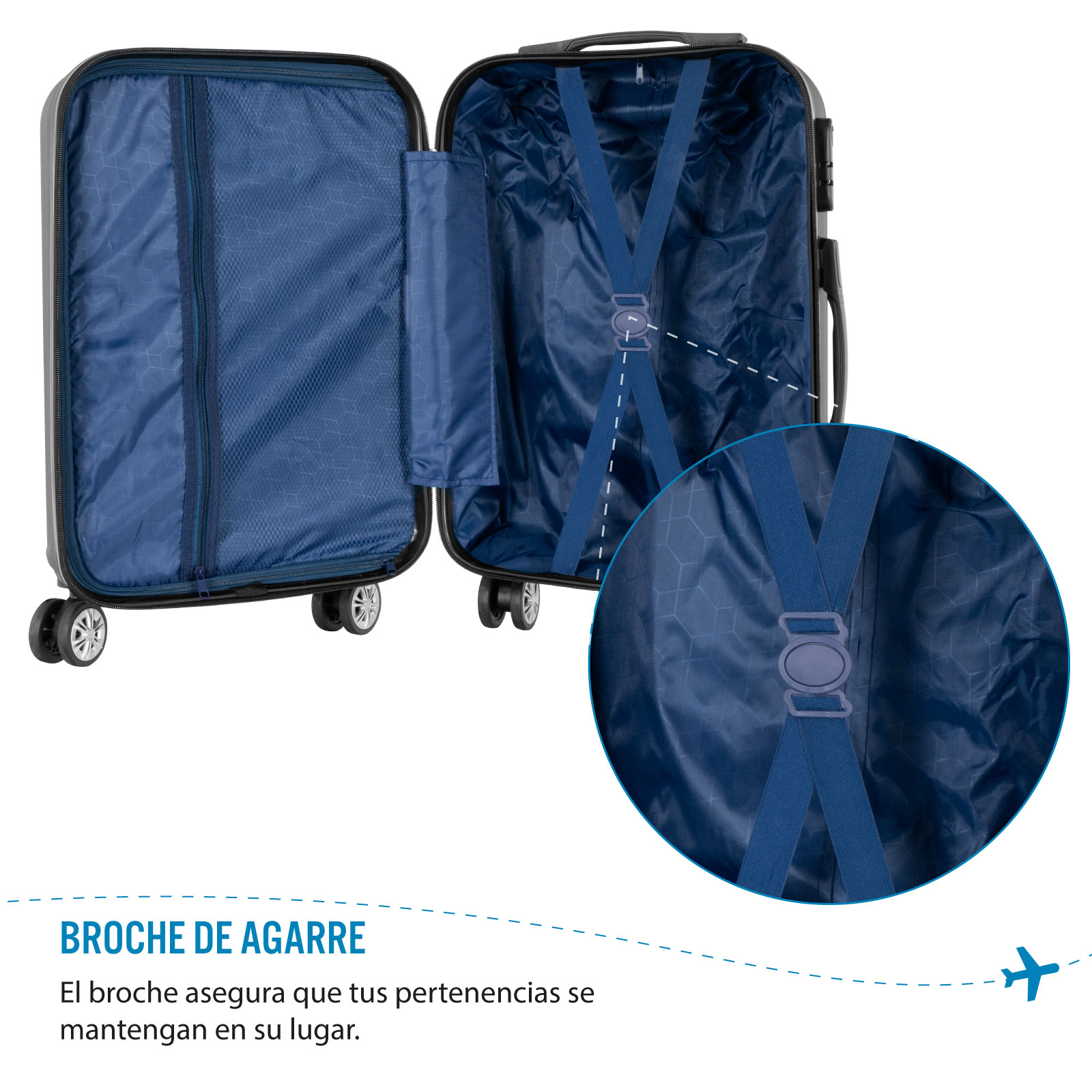  LZG Bolsa de viaje suave con ruedas, bolsa de viaje impermeable  con ruedas, equipaje de mano con ruedas, bolsas de fin de semana para  mujeres (color azul, tamaño: 24 pulgadas) 